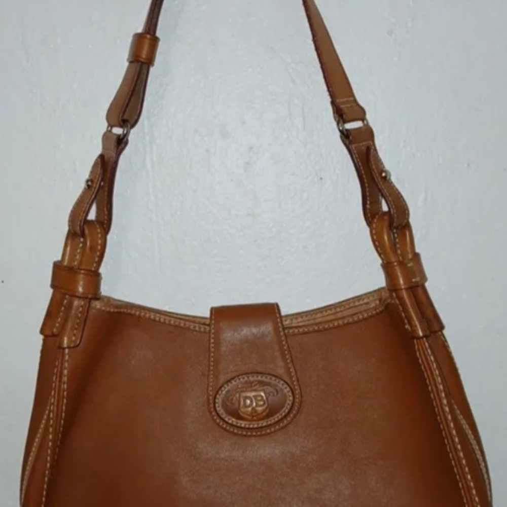 Dooney & Bourke Tan Leather Shoulder Bag